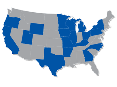 Prime Plastics Products, Inc - state-map